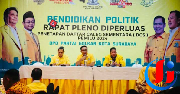 Golkar Surabaya Daftar Calon Anggota Legislatif di KPU dengan Sholat Badar dan Lepas Merpati – PETISI.CO